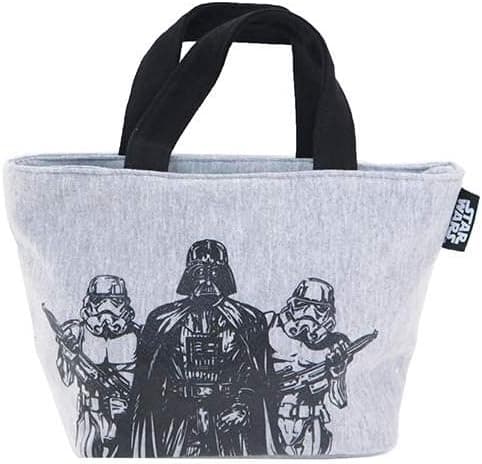 Star Wars Darth Vader and Storm Trooper Sweat Cloth Lunch Tote Bag S KNB1 from Japan