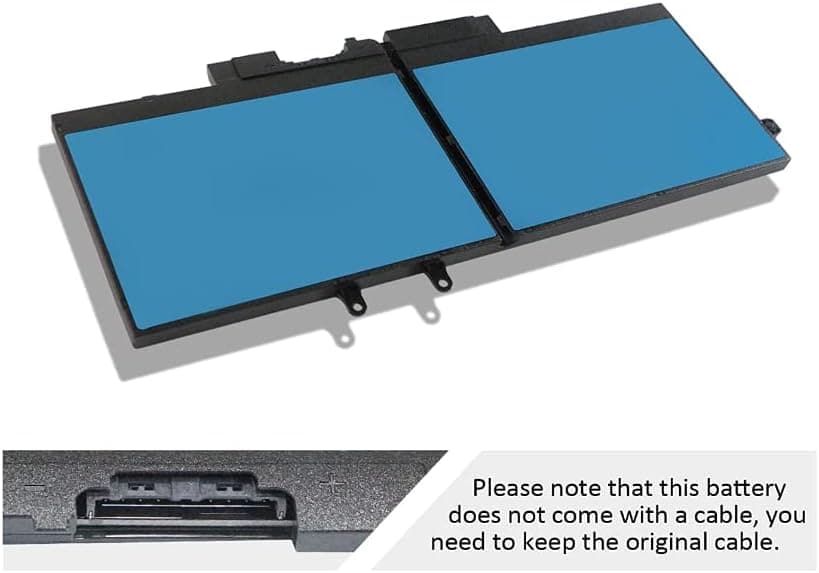 CCXLEVEL 4GVMP 7.6V 68Wh Laptop Battery Replacement for Dell Latitude 5400 5500 Precision 3540 3550 7590 7591 7791 2-in-1 Series RF7WM X77XY C5GV2 9JRYT MCV1G 1V1XF R8D7N 4-Cell