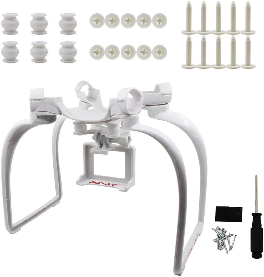 BTG Compatible with H501S Quadcopter-Upgrade Extended Landing Gear and Camera Holder with Gimbal Kit (Color: White)