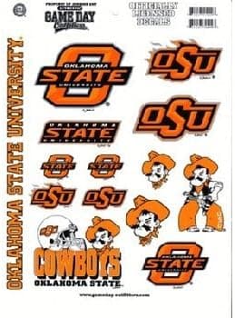 NCAA Oklahoma State Cowboys Full Page Vinyl Sticker