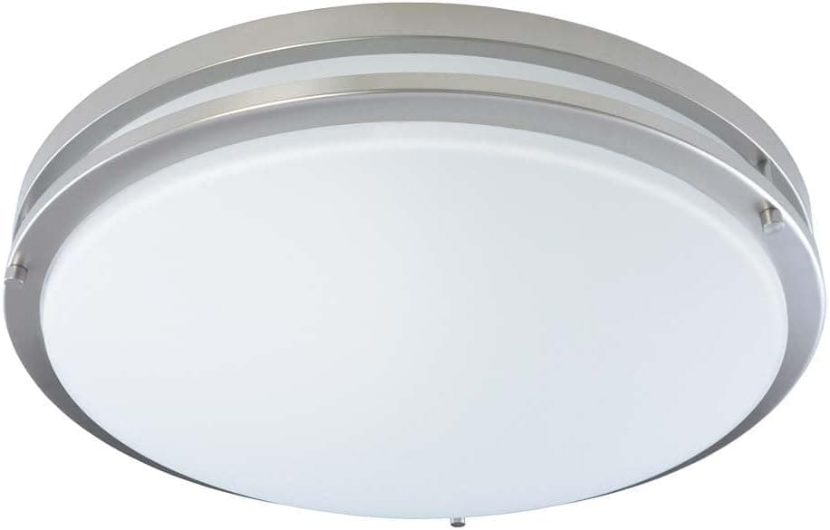 Good Earth Lighting Jordan 17-inch LED Flush Mount Light - Brushed Nickel