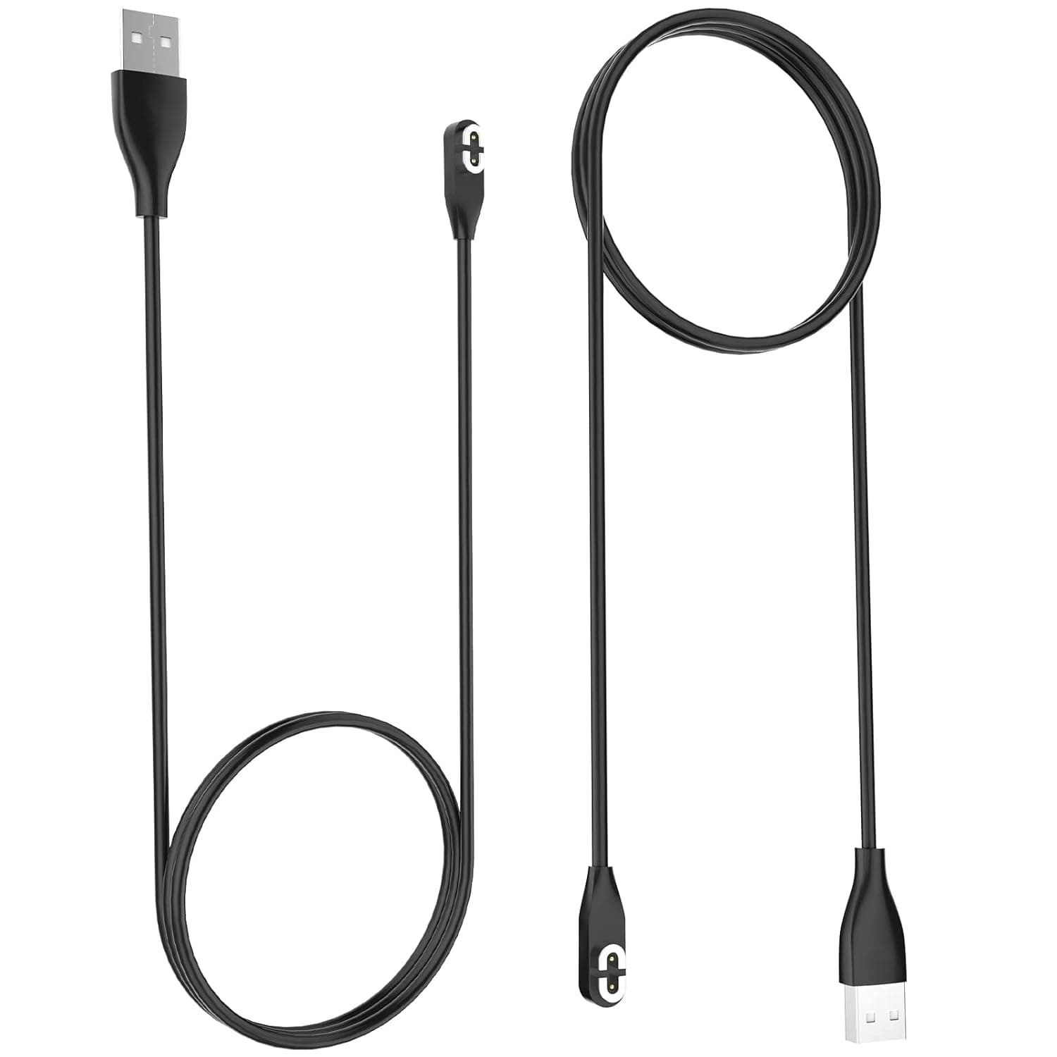 Joogee 2 Pack Charger Cable Compatible with AfterShokz Aeropex/OpenComm, 3.3ft/100cm Magnetic Charger Connector USB Charging Cable, Headphones Accessories Charging Cable(Black)