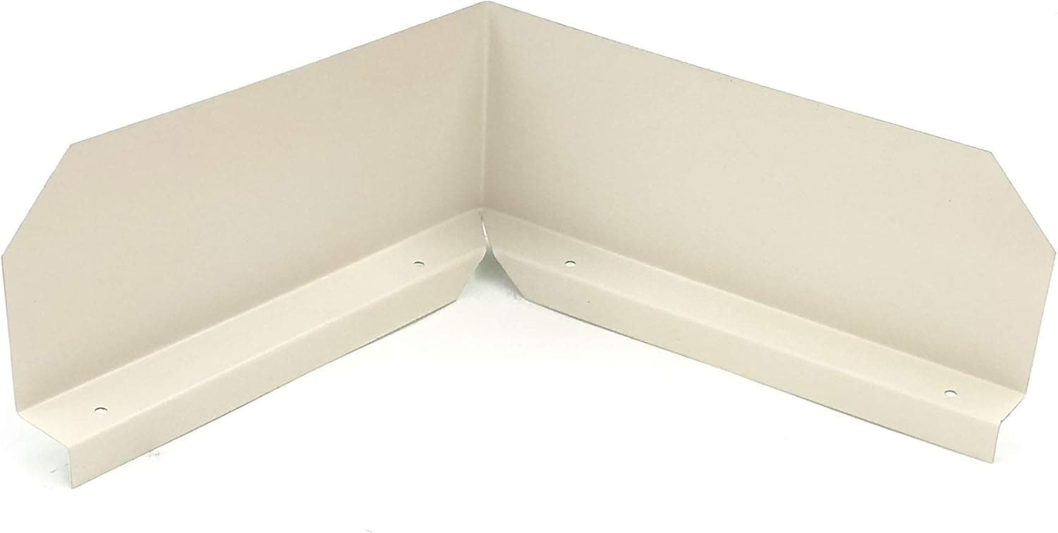 Gutter Valley Splash Guard - Bent (Almond (12 CT))