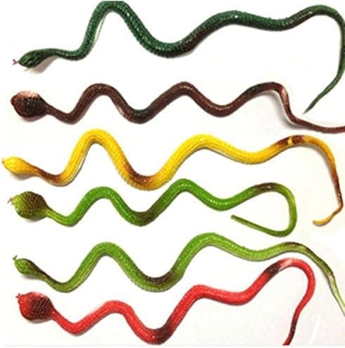 Pink Lizard Soft Rubber Lifelike Snake Toys Halloween Prop Joke Toys