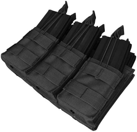 Triple Stacker M4 Magazine Pouch (Hold 6 Mags) Color: Black