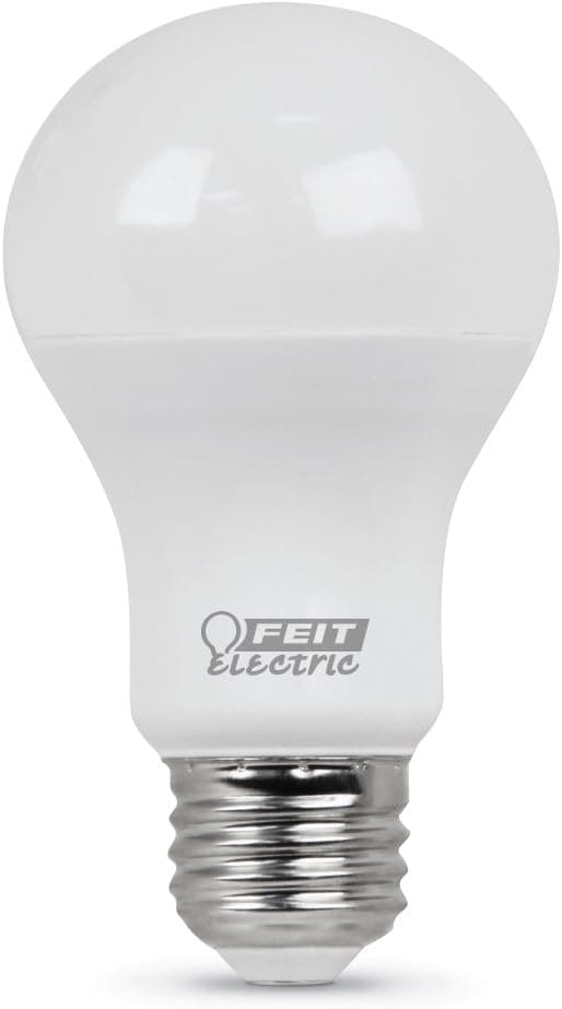 Feit Electric LED Light Bulbs, A19 60W Equivalent, Non Dimmable, 800 Lumens, A19 LED Light Bulbs, E26 Base, 5000k Daylight, A19 LED Bulbs, 10 Year Lifetime, 1 Pack, A800/850/10KLED