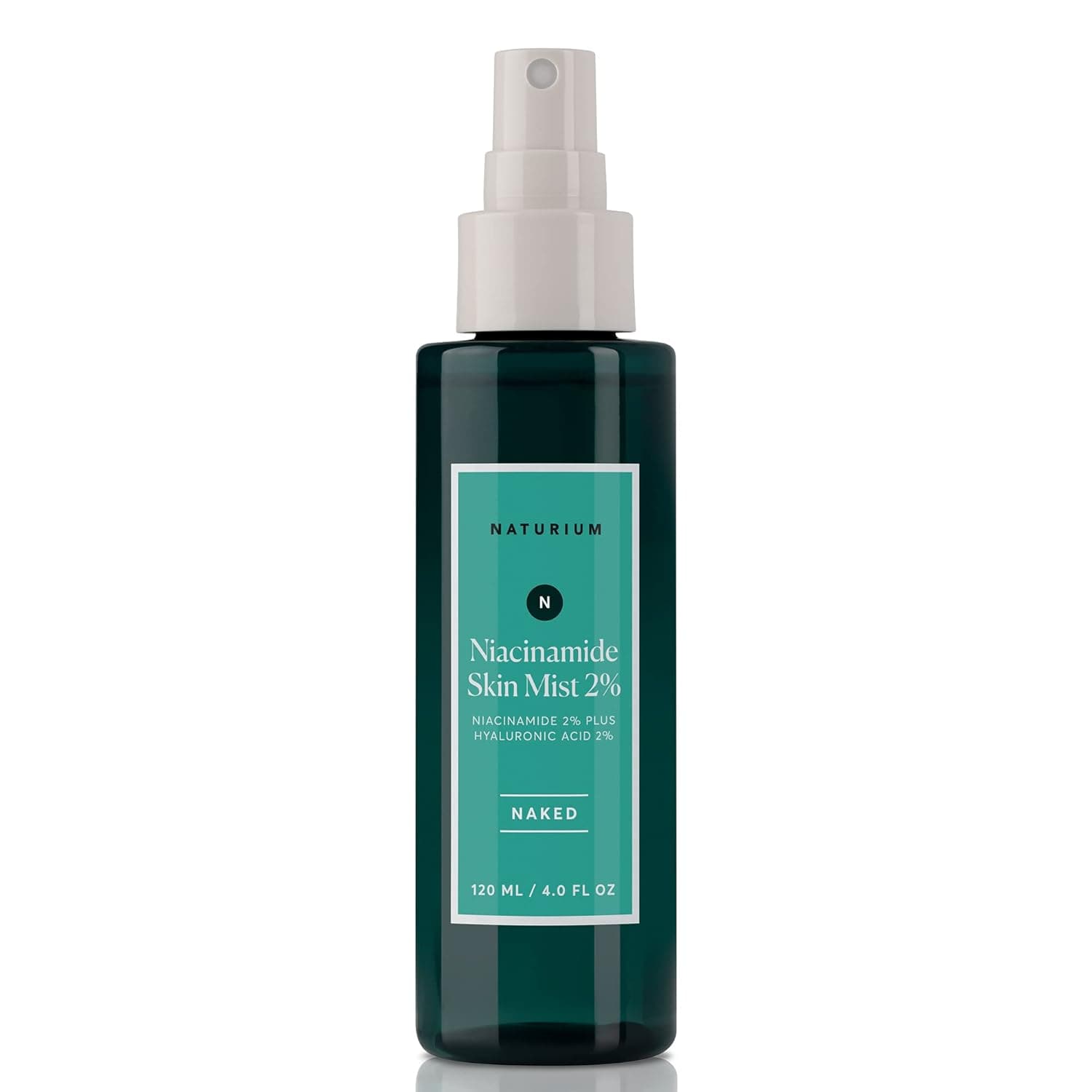 Naturium Niacinamide Skin Mist 2% Plus Hyaluronic Acid 2%, NAKED - Free of Essential Oils, Hydrating Facial Spray, 4 oz