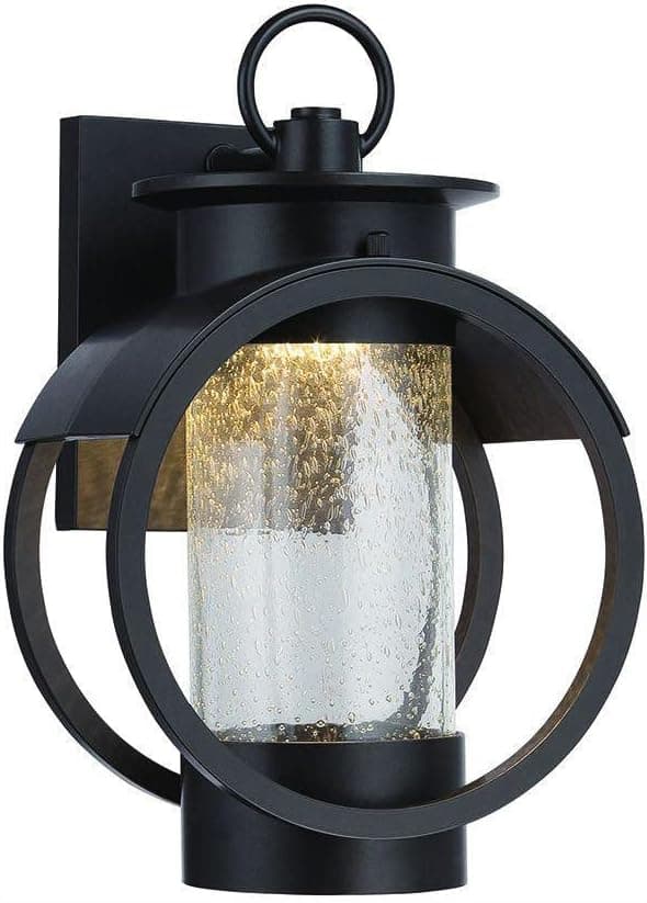 DESIGNERS FOUNTAIN Arbor LED Outdoor Wall Lantern Sconce, Burnished Bronze, 12in H, LED32811-BNB