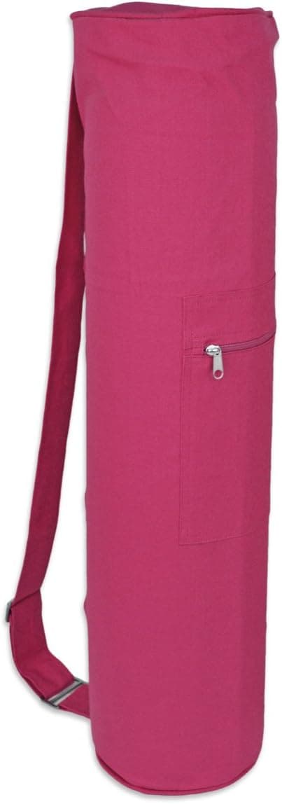 YogaAccessories Cotton Zippered Yoga Mat Bag