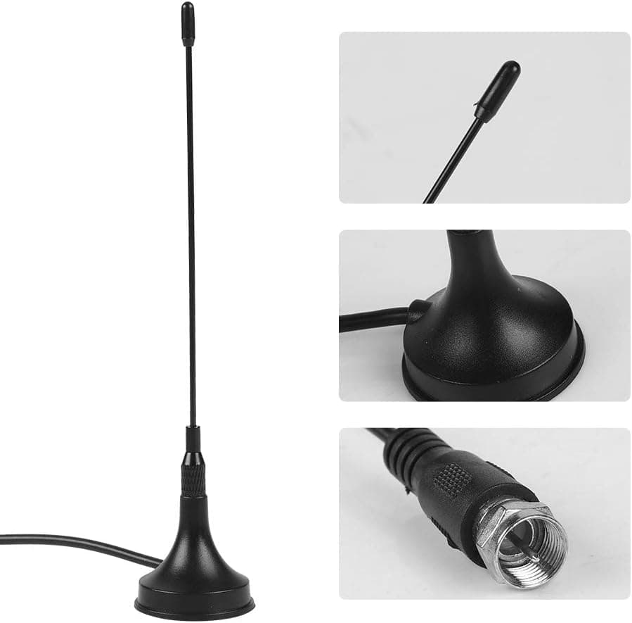 Portable Amplified HD Digital TV Antenna,10db Gain Magnetic HDTV Antenna,VHF/UHF Digital HDTV Aerial,Freeview TV Antenna Signal Booster