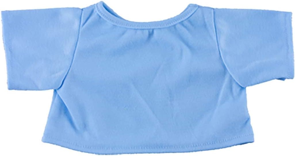 Light Blue T-Shirt Fits Most 8"-10" Webkinz, Shining Star and 8"-10" Make Your Own Stuffed Animals and Build-A-Bear