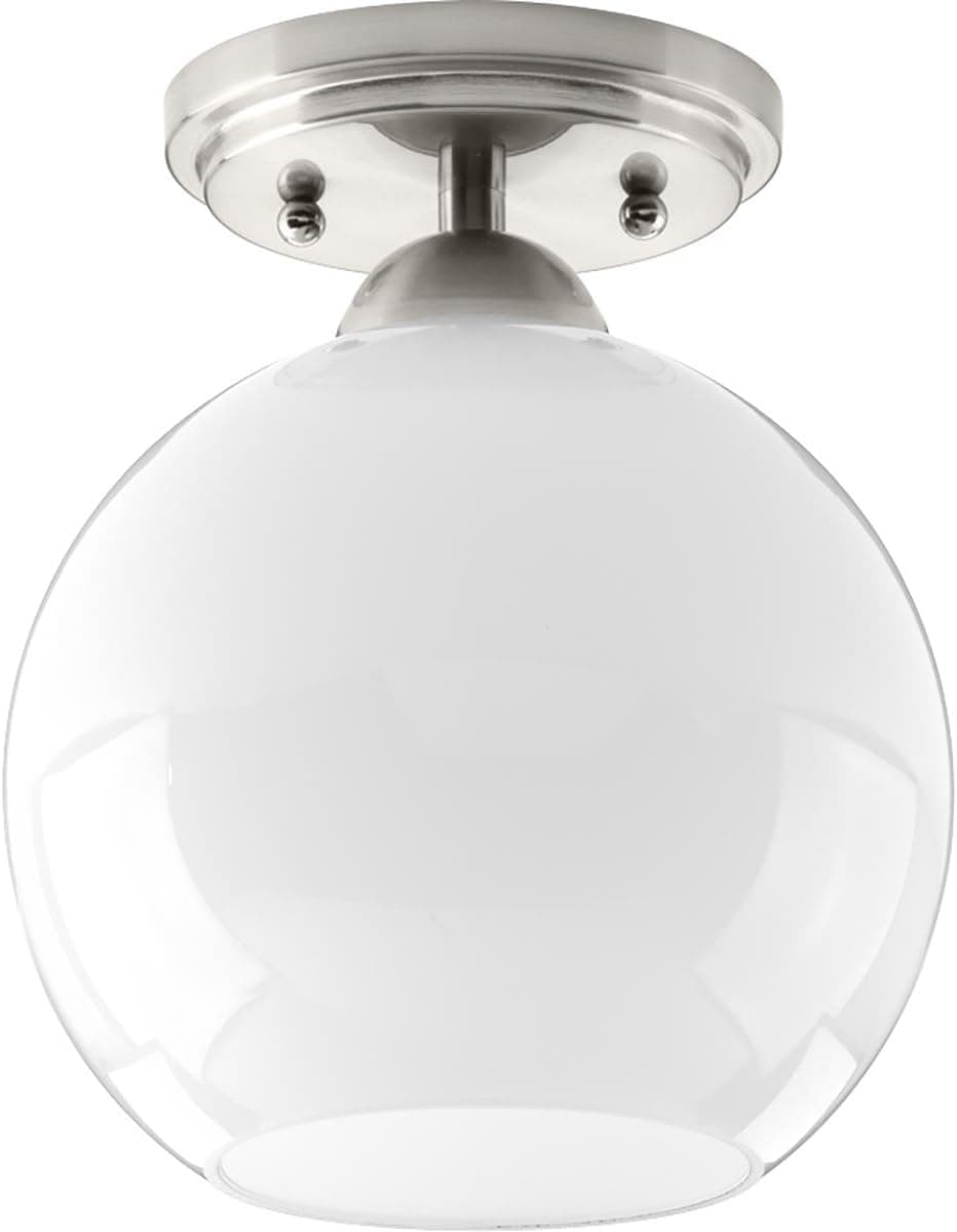 Progress Lighting P350075-009 Carisa Close-to-Ceiling, Nickel