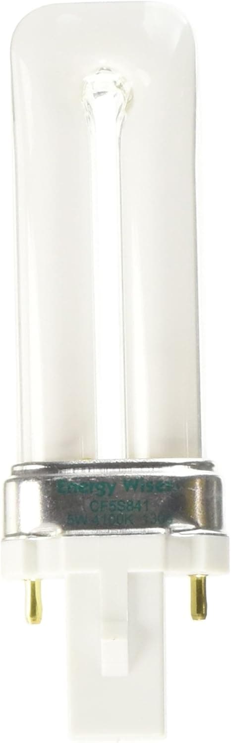 Bulbrite CF5S841 5W Twin 2-PIN 841K Compact Fluorescent Light Bulb, Cool White