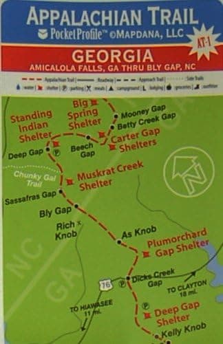 Appalachian Trail Map AT-11 Front Royal VA - Harpers Ferru WV AT Pocket Profile