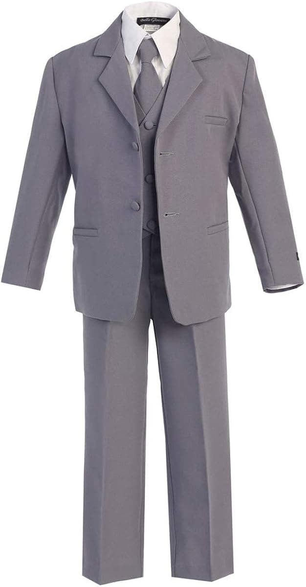 iGirlDress Boys Formal Dress Suit with Shirt and Vest