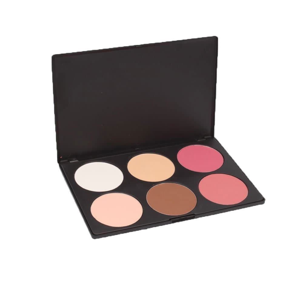Amazing2015 Professional 6 Color Makeup Cosmetic Blush Blusher Contour Powder Palette