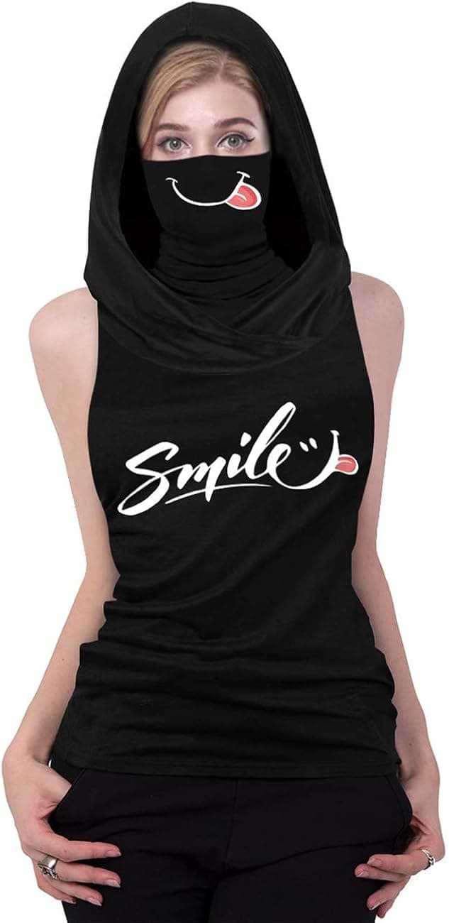 coastal rose Women's Sleeveless Hoodie Shirt Casual Workout Tank Top Sport Sweatshirt