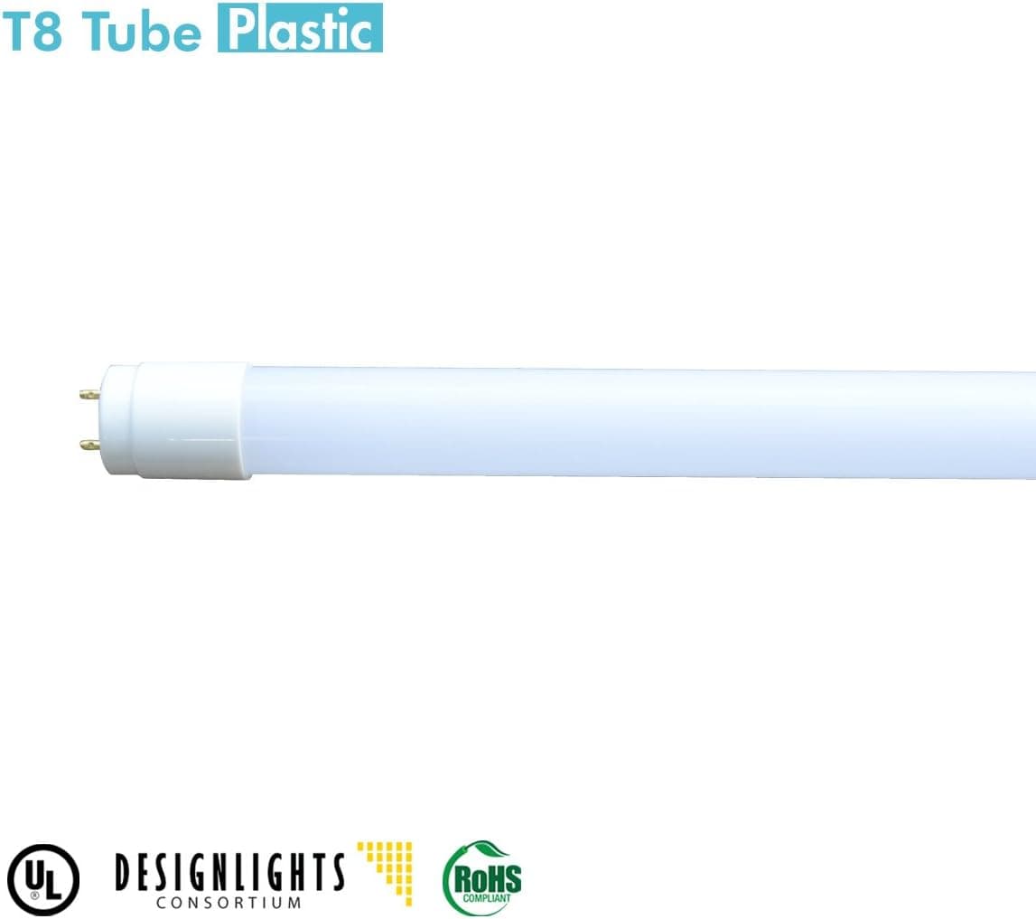 LEDi2 22W LED T8 Lamp, 4' Shatter-proof Plastic Tube (5000K)