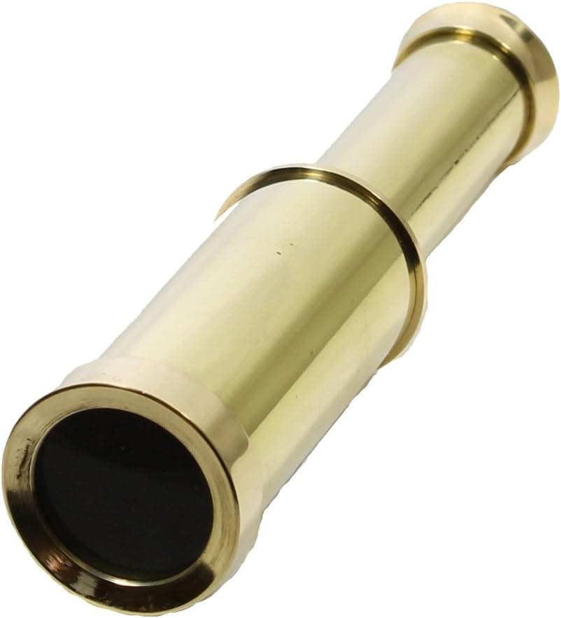 4" Handheld Brass Maritime Pirate Telescope: Nautical Spy Glass