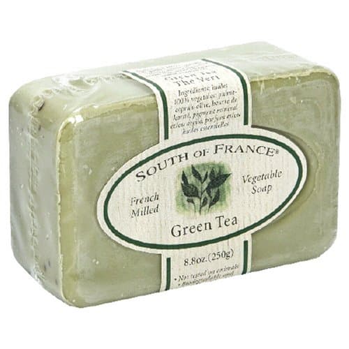 South of France Green Tea French Milled Bar Soap, 8.8-Ounce (Pack of 3)