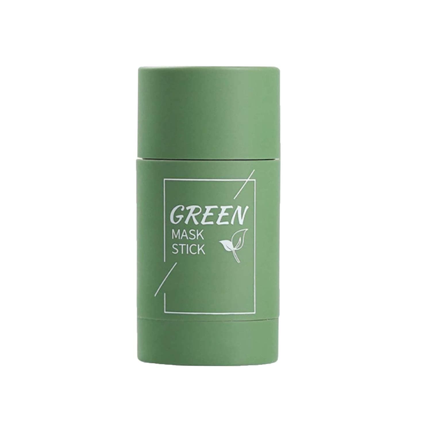 Green Mask Stick, Green Tea Purifying Clay Stick Mask, Moisturizes Oil Control, Deep Cleansing Smearing Clay Mask, Deep Clean Pore, Moisturizing Nourishing Skin, for All Skin Types Men Women