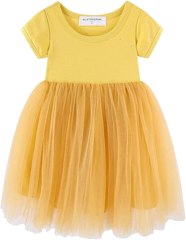 Mud Kingdom Sparkly Girls Tutu Dress Princess Plain Cute