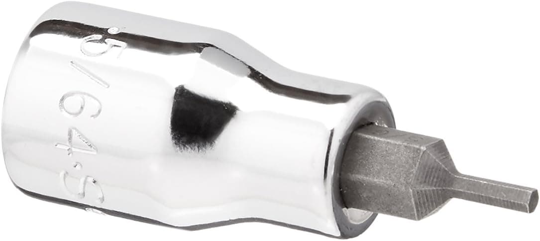 SK Hand Tool 41202 Drive Hex 5/64-Inch Bit Socket, 3/8-Inch, Chrome