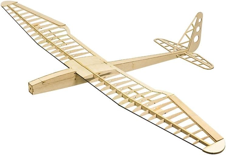 Balsa Wood Radio Remote Controlled Electric F16 Glider Sunbird Aeroplane Laser Cut Kit Wingspan 1600mm Un-Assembled for Adults;Need to Build for Flying Hobby Play (F1602)