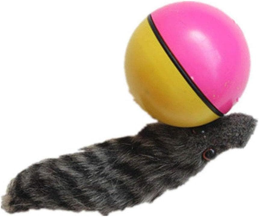 YF Funny Moving Attractive Electric Beaver Rolling Ball Pet Dog Cat Toy Jump Moving Self Rolling Beaver Ball Toy