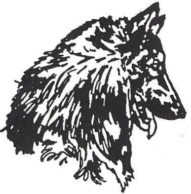 Dog Rubber Stamps -Belgian Sheepdog-3E Size: 1-1/2" Wide X 2" Tall