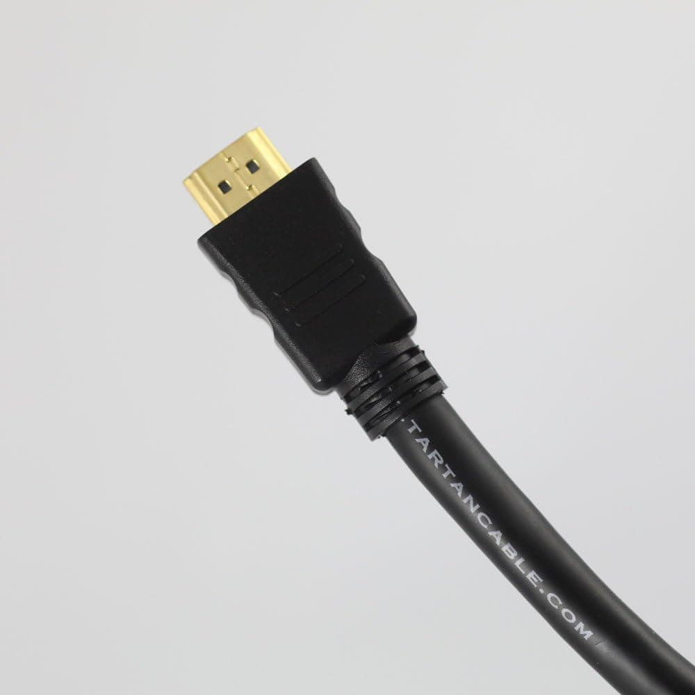 Tartan 24 AWG High Speed HDMI Cable, 6 Foot, Black