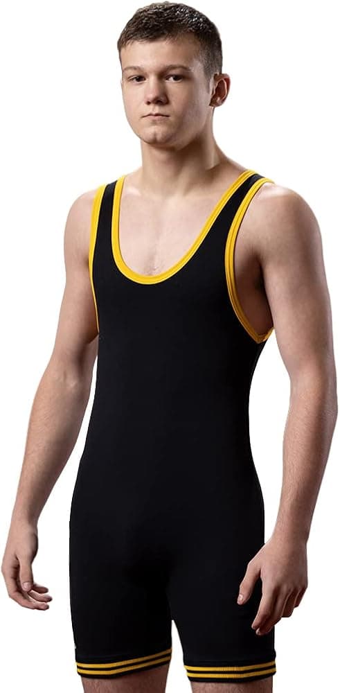 Matman Wrestling Singlet Adult Men’s Double Knit Nylon Weightlifting Made in USA