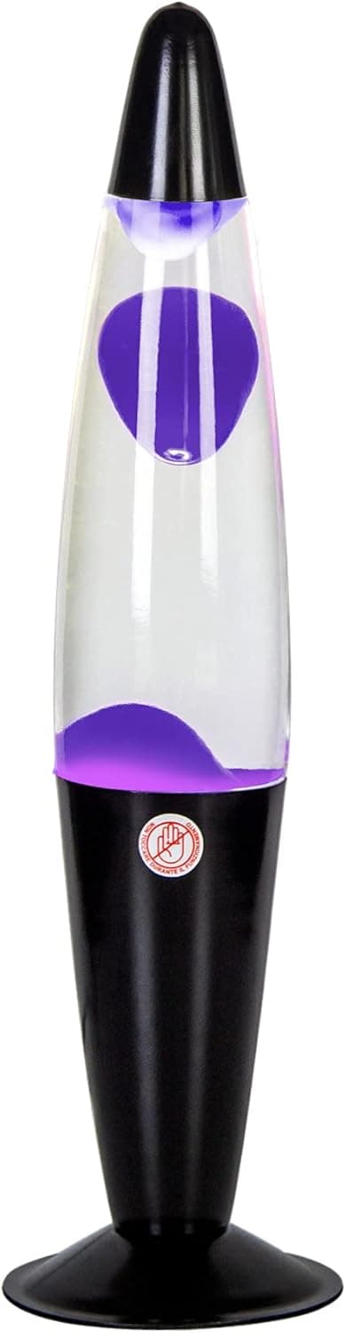 EDIER Lava Lamp - 16 Inch Black Lava Lamp - R39 30W Bulb Lava Lamps for Adults Night Light for Home Office Decor Great Gift for Kids Women Girls Boys Birthday ( Purple Wax )