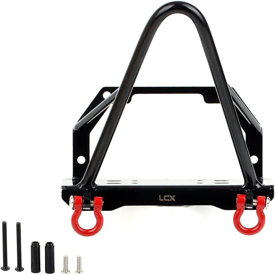 LCX Racing 1/10th RC Crawler Car Metal Front Bumper for RC Car Axial Wraith 90018 90020 90031, Upgrades Parts Accessories