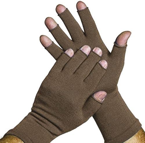 Limbkeepers Non-Compression Protective Gloves - 3/4" Finger (Medium, Khaki)