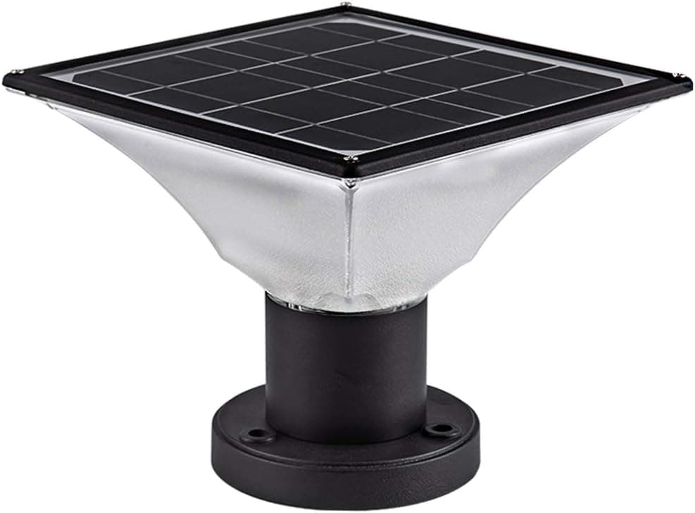 FOOYANCHO Solar Post Cap Lights – Auto On/Off Solar Post Lights Outdoor – Post Lights Outdoor Solar Powered 4x4 – Solar Deck Post Lights Fits Most Posts (1 Pack)