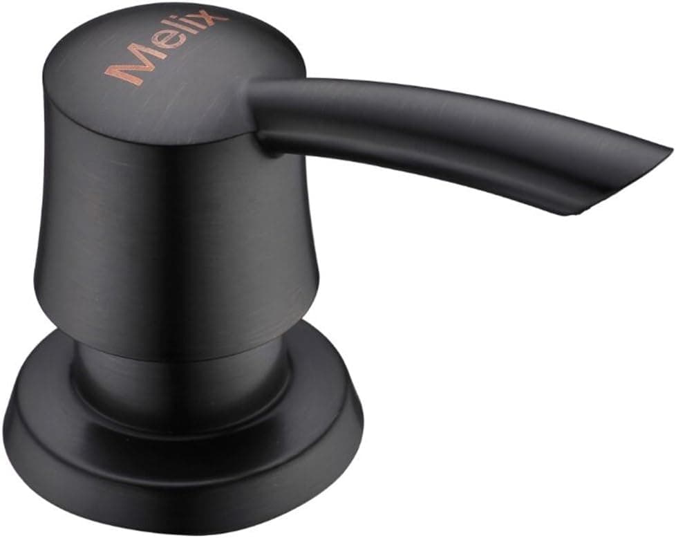 Melix Sink Soap Dispenser Pump, Soap Dispenser Bronze, Oil Rubbed Bronze Kitchen Sink Soap Dispenser Soap or Lotion Pump Dispenser