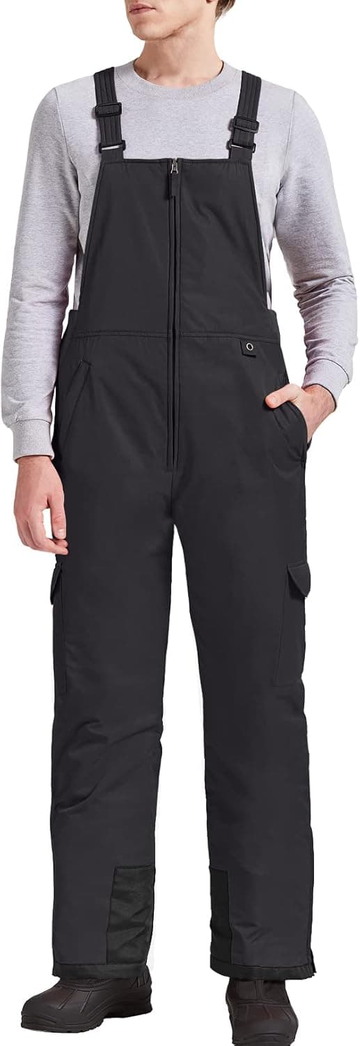 GEMYSE Men's Winter Waterproof Ski Bib Overalls Insulated Snowboarding Pants