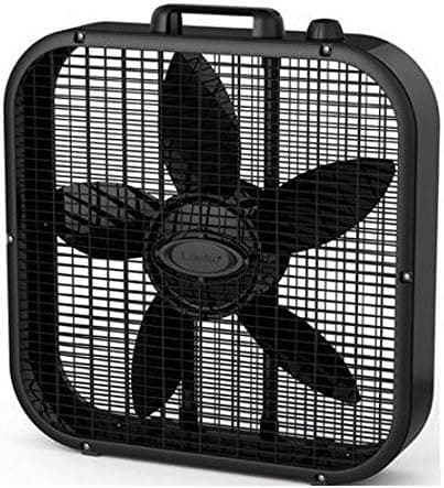 Lasko B20401 Decor Box Fan, 20", Black 3-Pack