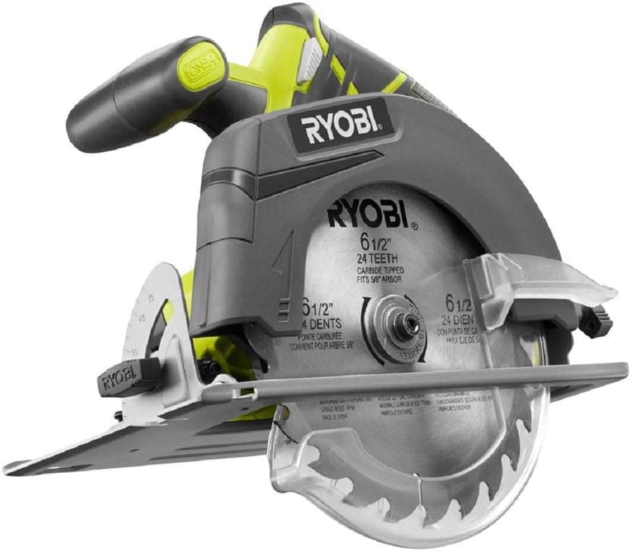 Ryobi ZRP507 ONE Plus 18V Cordless Circular Saw (Bare Tool) (Renewed)