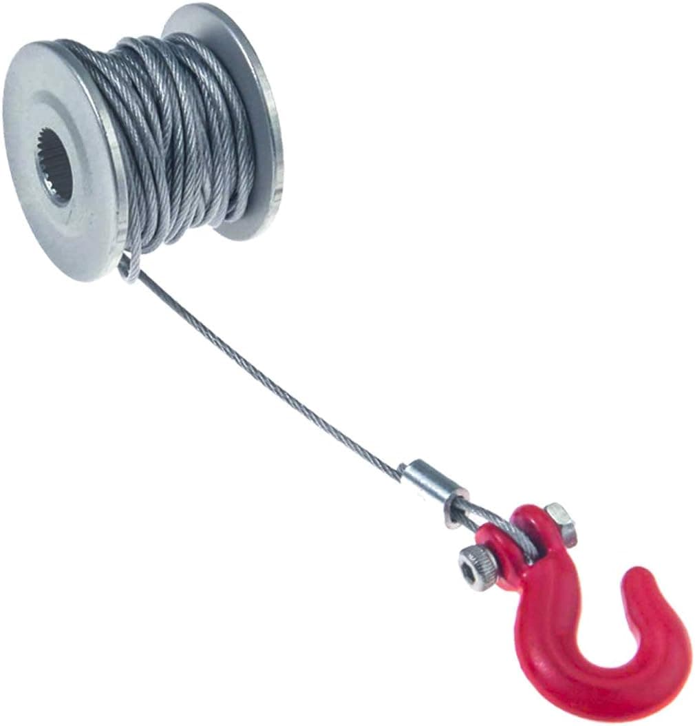 REhobby 1/10 Scale Accessories 25T Servo Winch Drum Trailer Hook Hitch for 1:10 RC Rock Crawler Car TRX4 RC4WD D90 D110 Axial Scx10 90046