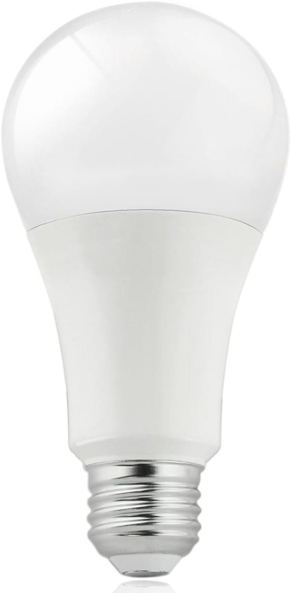 SUNEON 15W Led A21 Crystal White Glow 100w Equivalent 5000k Dimmable 15w 1600lumen LED Bulbs 1 Pack - 120v E26 UL-Listed, Energy Star