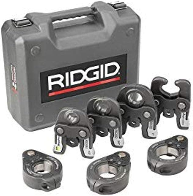 RIDGID 48553 MegaPress Jaws And Rings, 1/2 Inch to 2 Inch MegaPress Kit, Hydraulic Crimping Tools