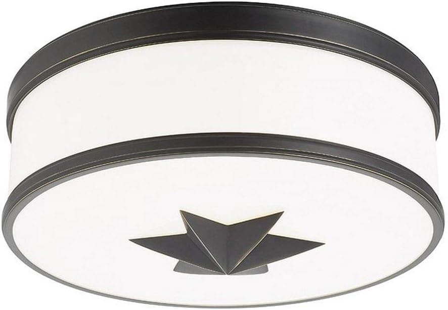 Hudson Valley Lighting 1115-OB Seneca - 3 Light Flush Mount - 14.5 Inches Wide by 5.75 Inches High, Finish Color: Old Bronze