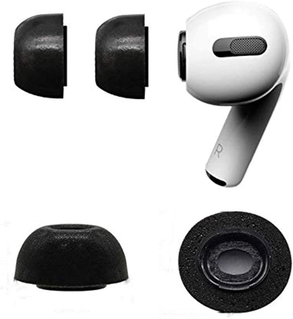 Zotech Replacement 2 Pairs Memory Foam Ear Tips for Apple Airpods Pro (Large)