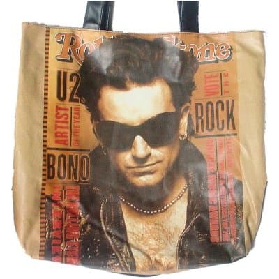 Rolling Stone Tote Bag U2 Bono Cover