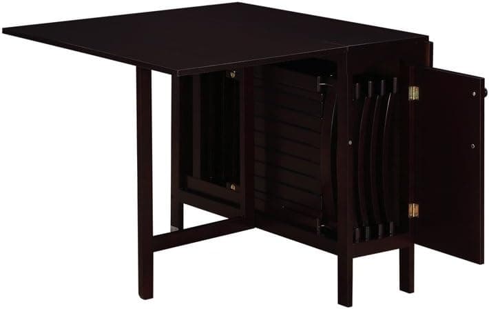 Linon Home 5-Piece Space Saver Set, Espresso