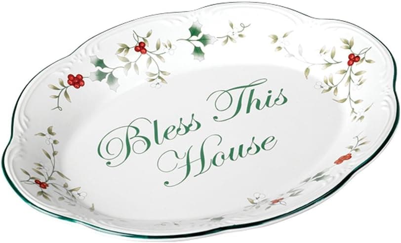 Pfaltzgraff Winterberry Bless This House Plate -