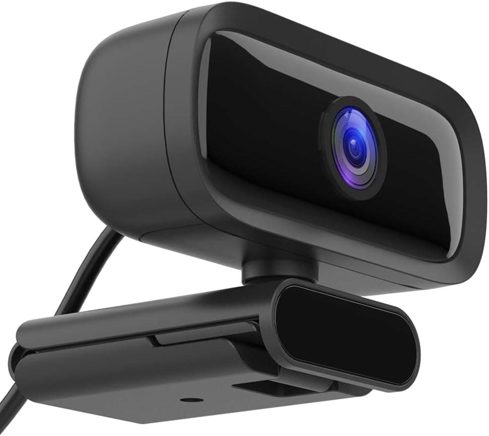 Webcam HD 1080p Web Camera, USB PC Computer Webcam with Microphone, Laptop Desktop Full HD Camera Video Webcam 110 Degree Widescreen, Pro Streaming Webcam for Recording, Calling, Conferencing, Gaming
