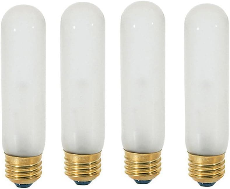 40T10/120V -Tubular - 120V - Medium (E26) Base - Incandescent Light Bulb (Frosted, 40 WATT-4 Pack)
